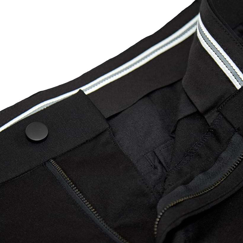 Athletic Fit Stretch Suit Pants - Black