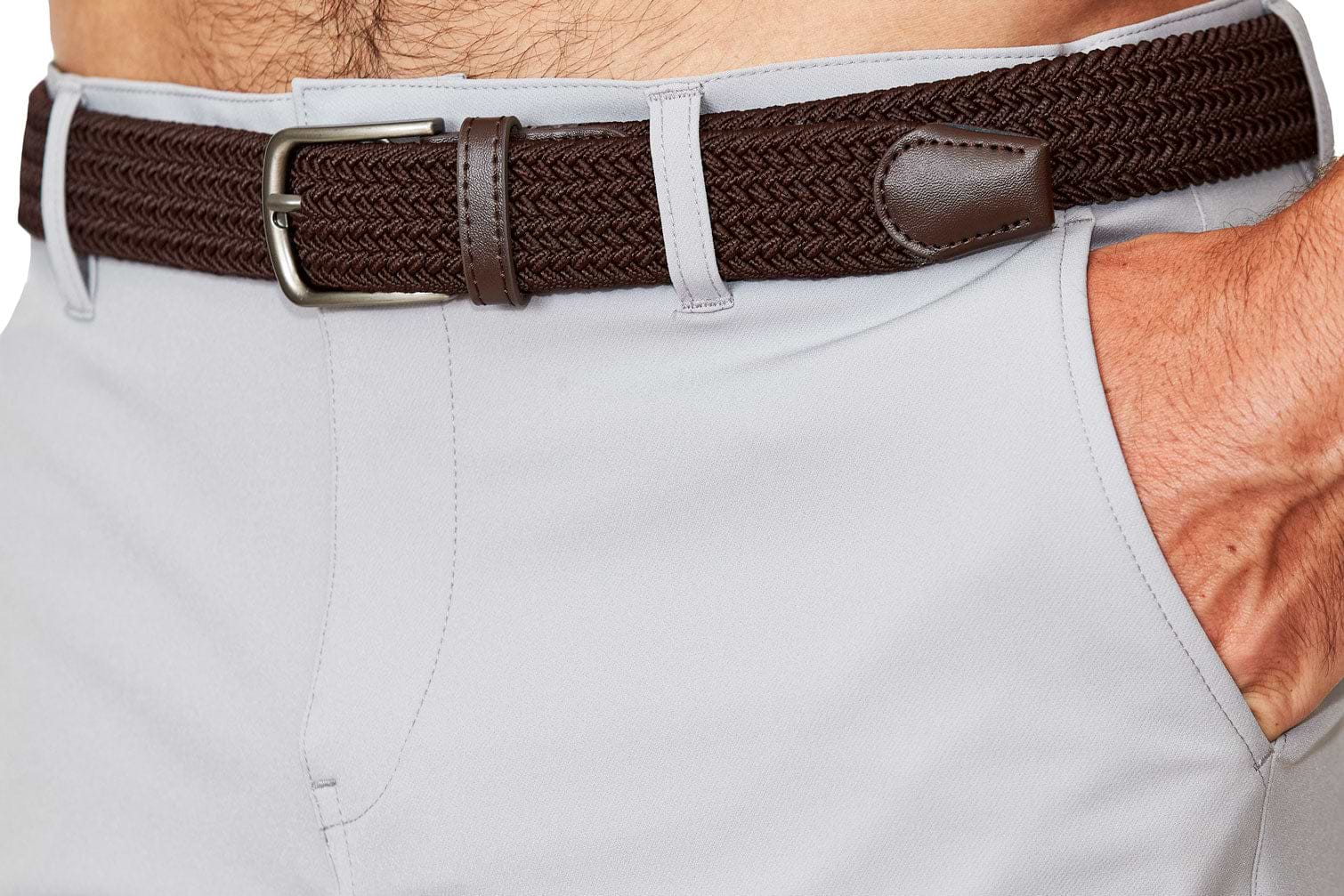 Casual Stretch Belt - Brown