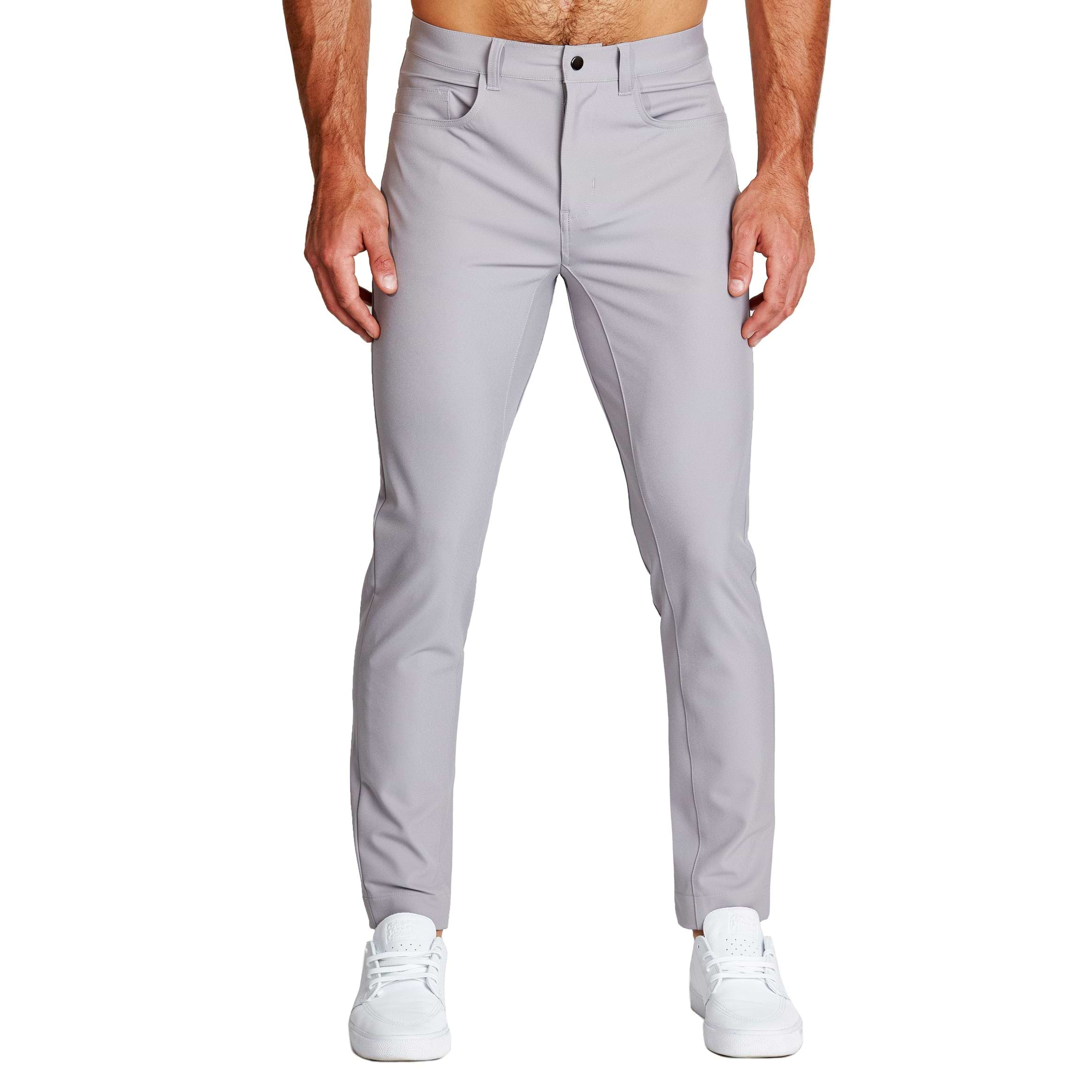 Athletic Fit Stretch Tech Chino - Light Grey