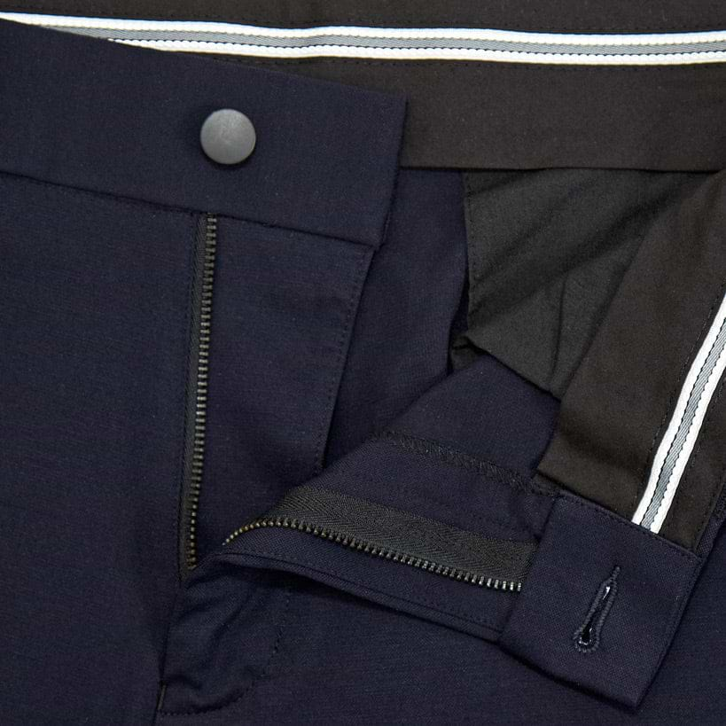 Athletic Fit Stretch Suit Pants - Navy