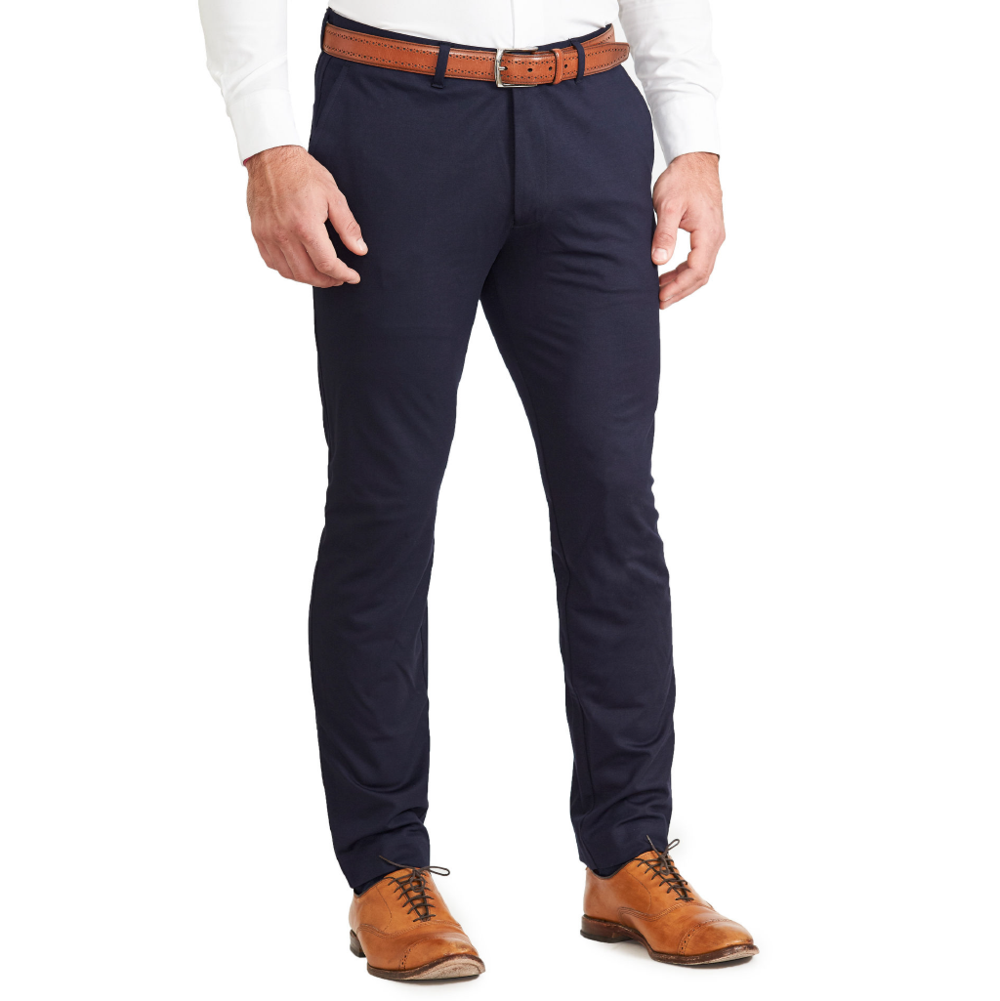 Athletic Fit Stretch Suit - Navy