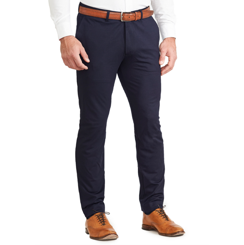 Athletic Fit Stretch Suit - Navy