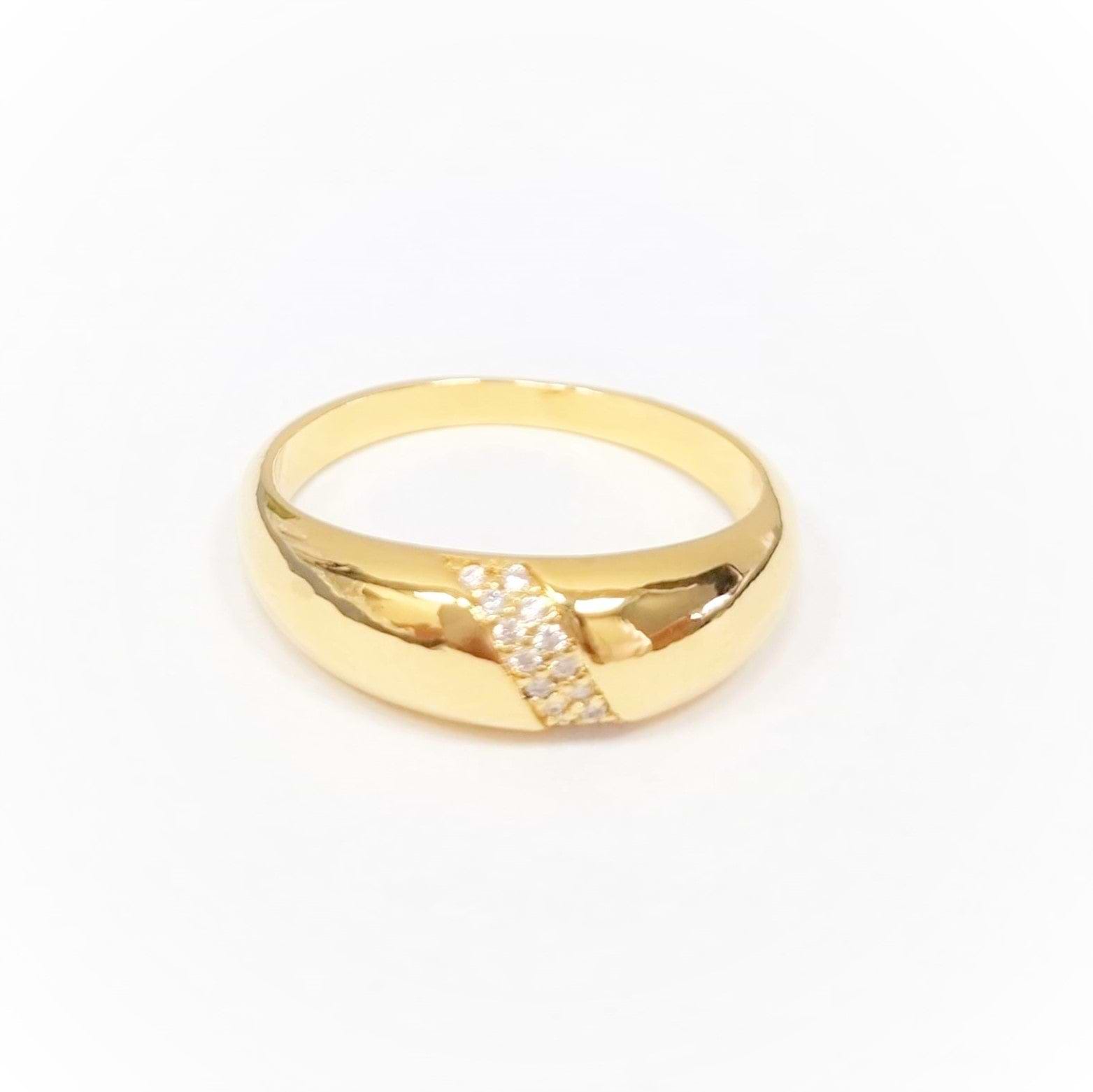 טבעת Hollyhock זהב