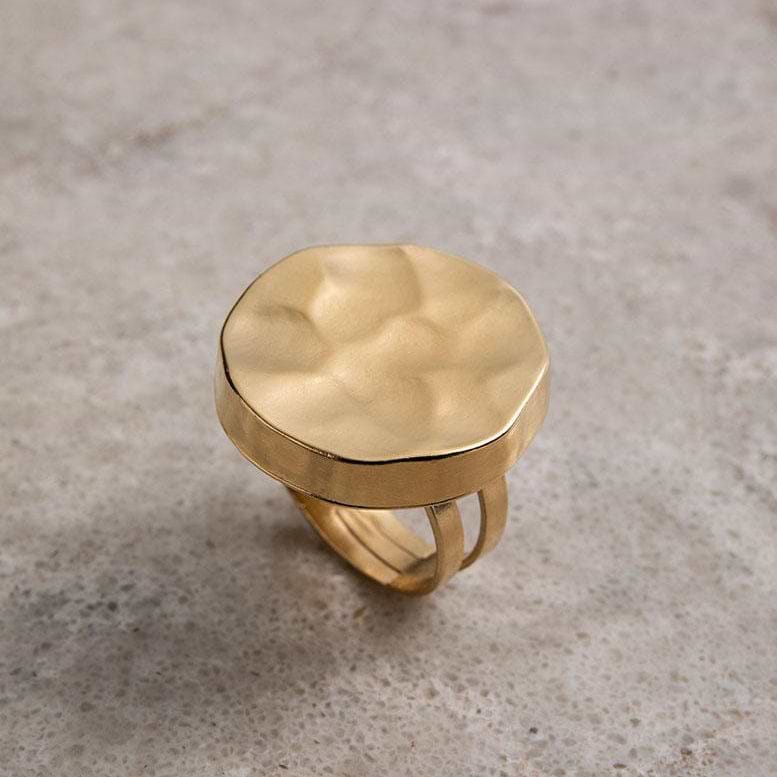 טבעת עיגול רקוע - Danon Jewellery IsraelR559GF