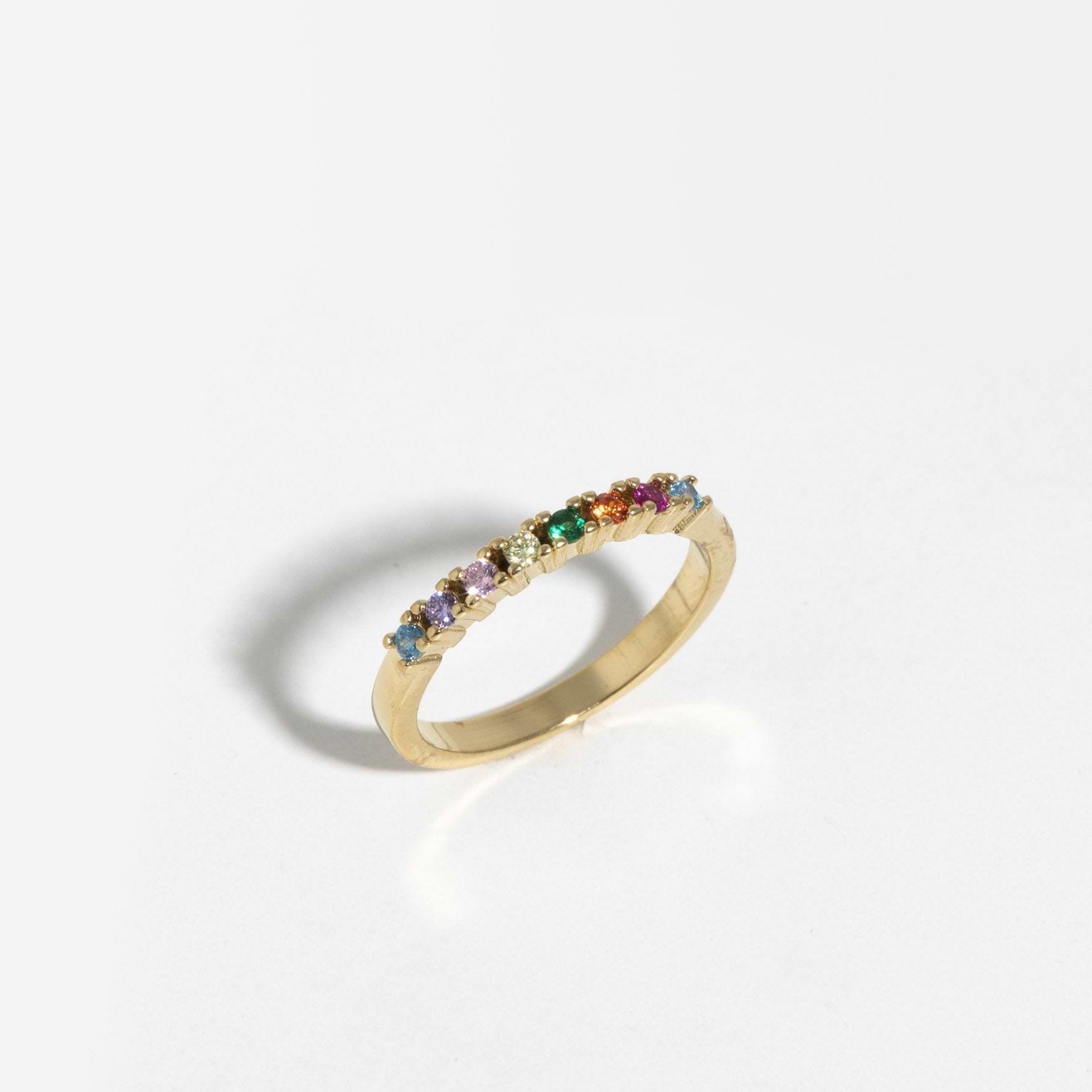 טבעת ריינבו זהב - Danon Jewellery IsraelR1231G19med