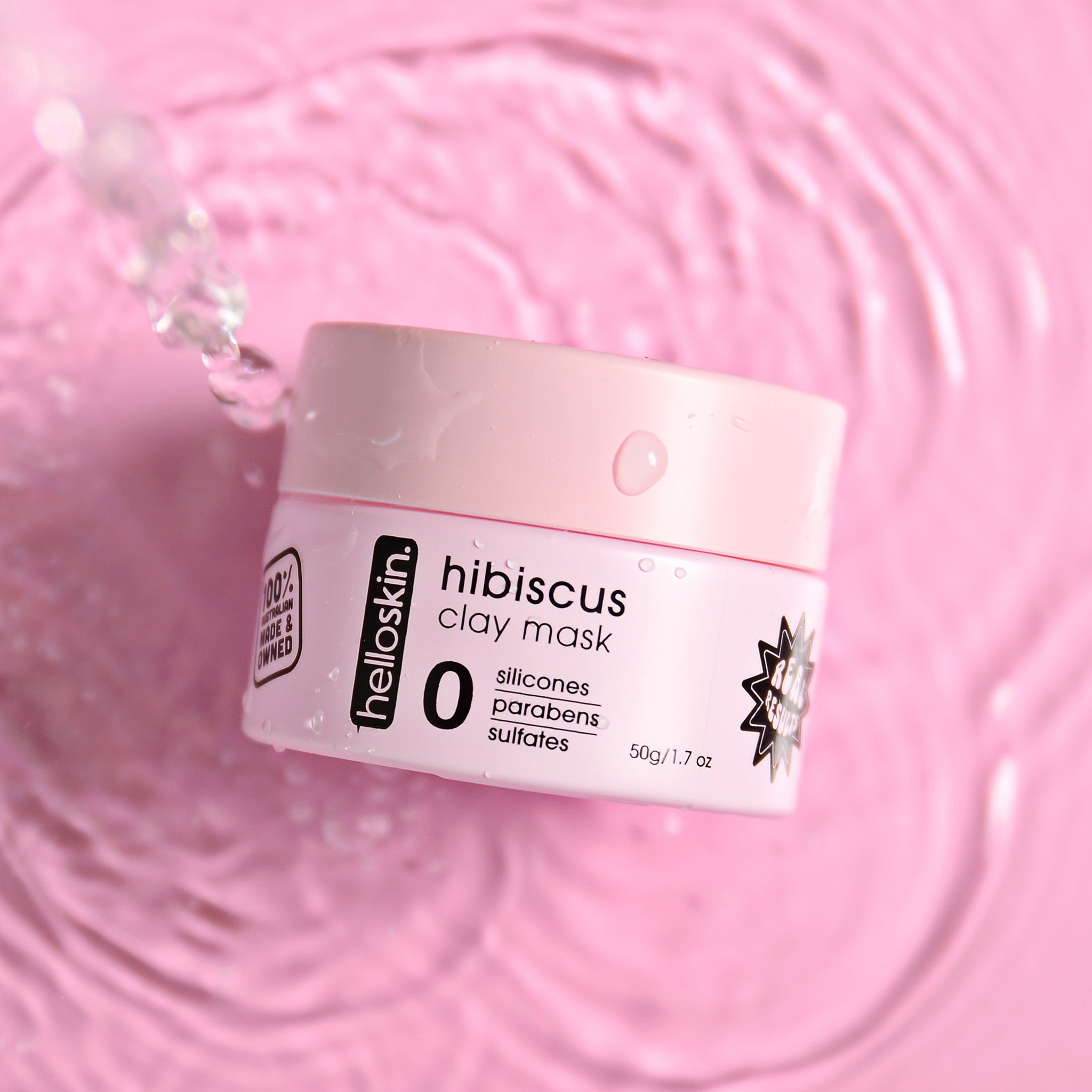hibiscus clay mask