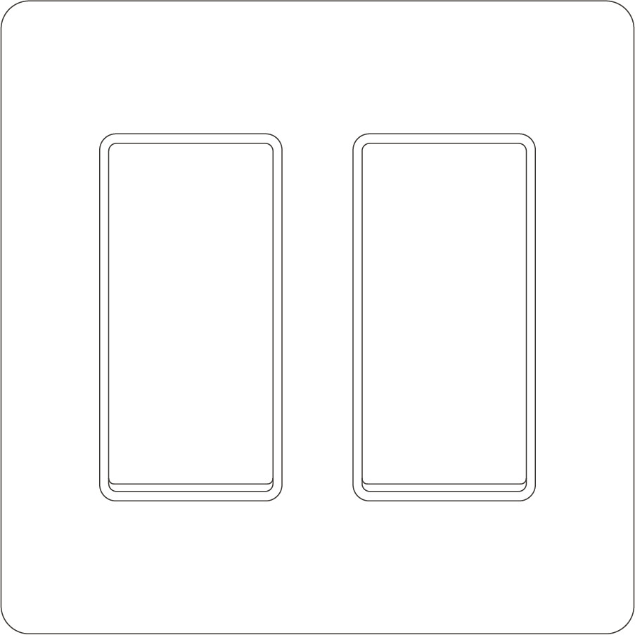 Kew 2G Rocker Switch Antique Brass Black | Switches & Dimmers