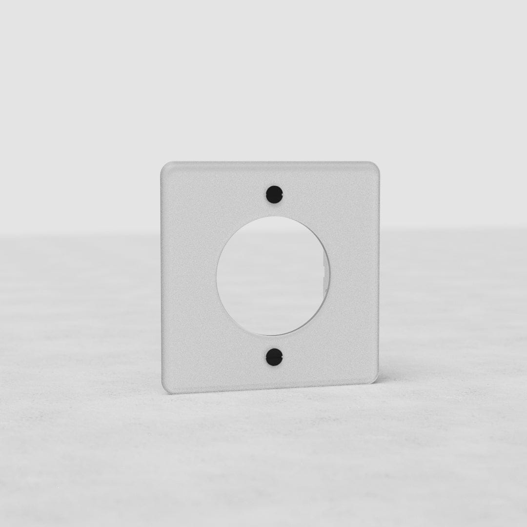 runder Einfachrahmen EU – Durchsichtig + Schwarz 