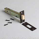 Bronze Bathroom Lock 100mm on White Background