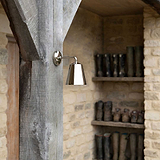 Wall Light Polished Nickel Luxury Wall Light on Wood