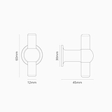 harper T-Bar furniture handle dimensions
