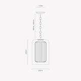 Windsor Medium Hanglamp Opaalglas - Brons