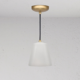 Richmond Medium Pendant Light Fine Porcelain - Antique Brass