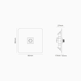 Kew Enkele satelliet voedingsmodule - Antiek messing | Wit
