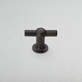 Bronze Harper T-Bar Furniture Handle in White Background