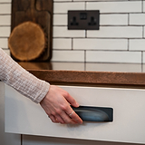 Elm Komgreep 164mm - Brons: Elegante bronzen greep voor kasten of laden.
