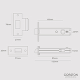 60mm Licht Slot - Antiek Messing