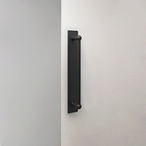 Harper Deurgreep met Plaat 320mm - Brons deurkruk, elegante bronzen afwerking, geschikt voor moderne interieurs.
