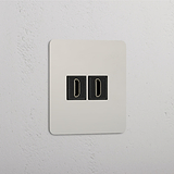 Dubbele Hoge Resolutie Video Accessoire: Gepolijst Nikkel Zwart Enkele 2x HDMI Module