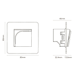 Kew Enkele hotelkaartschakelaar - Antiek messing | Wit