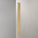 Corston Push Plate in Antique Brass on White Background