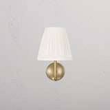 Malvern Kleine Wandlamp in Alabaster Wit vooraanzicht