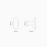 milliner furniture knob dimensions