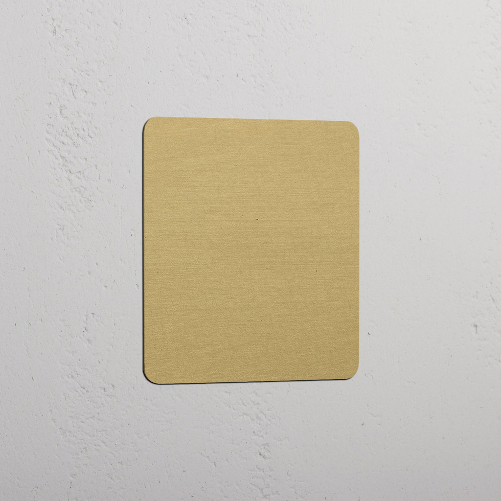 Lege Plaat in Enkel Design met Antiek Messing Afwerking