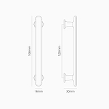128mm milliner furniture handle dimensions