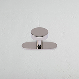 Polished Nickel Kilburn Furniture Knob on White Background