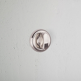 Polished Nickel Canning Thumbturn on White Background
