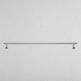 Polished Nickel Milliner Furniture Handle on White Background