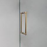Antique Brass Harper Double Pull Handle 320mm on White Background