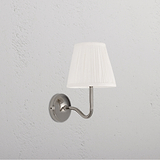 Malvern Medium Wandlamp Alabaster Wit - Gepolijst Nikkel
