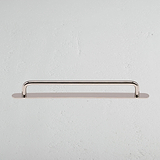 Polished Nickel Kilburn Furniture Handle on White Background
