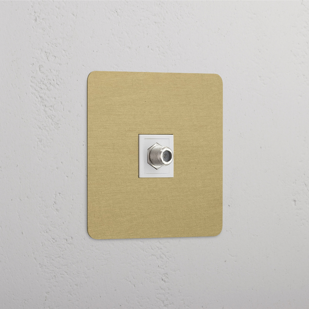 Single Satellite Module in Antique Brass White - Excellent Reception