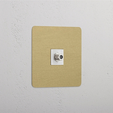 Single Satellite Module in Antique Brass White - Excellent Reception