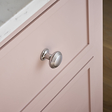 Barlow Bouton de Meuble Taille Moyenne - Nickel Poli