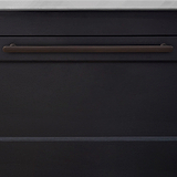 Bronze Milliner Handle on Black Furniture