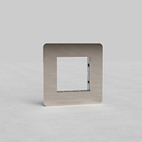 45mm Single Switch Plate in Polished Nickel EU - Single Outlet Light Control Accessory