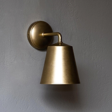 Antique Brass Richmond Medium Wall Light on Grey Background