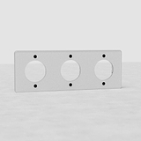 Plaque (Triple) Insert Rond - Transparent (Noir)
