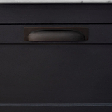 Bronze Elm Cup Handle on Black Furniture