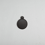 Bronze Warwick Covered Key Escutcheon on White Background