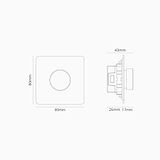 Variateur Multidirectionnel (Plaque Simple) - Laiton Ancien