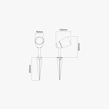 Ealing Bodenstrahler – Antikes Messing