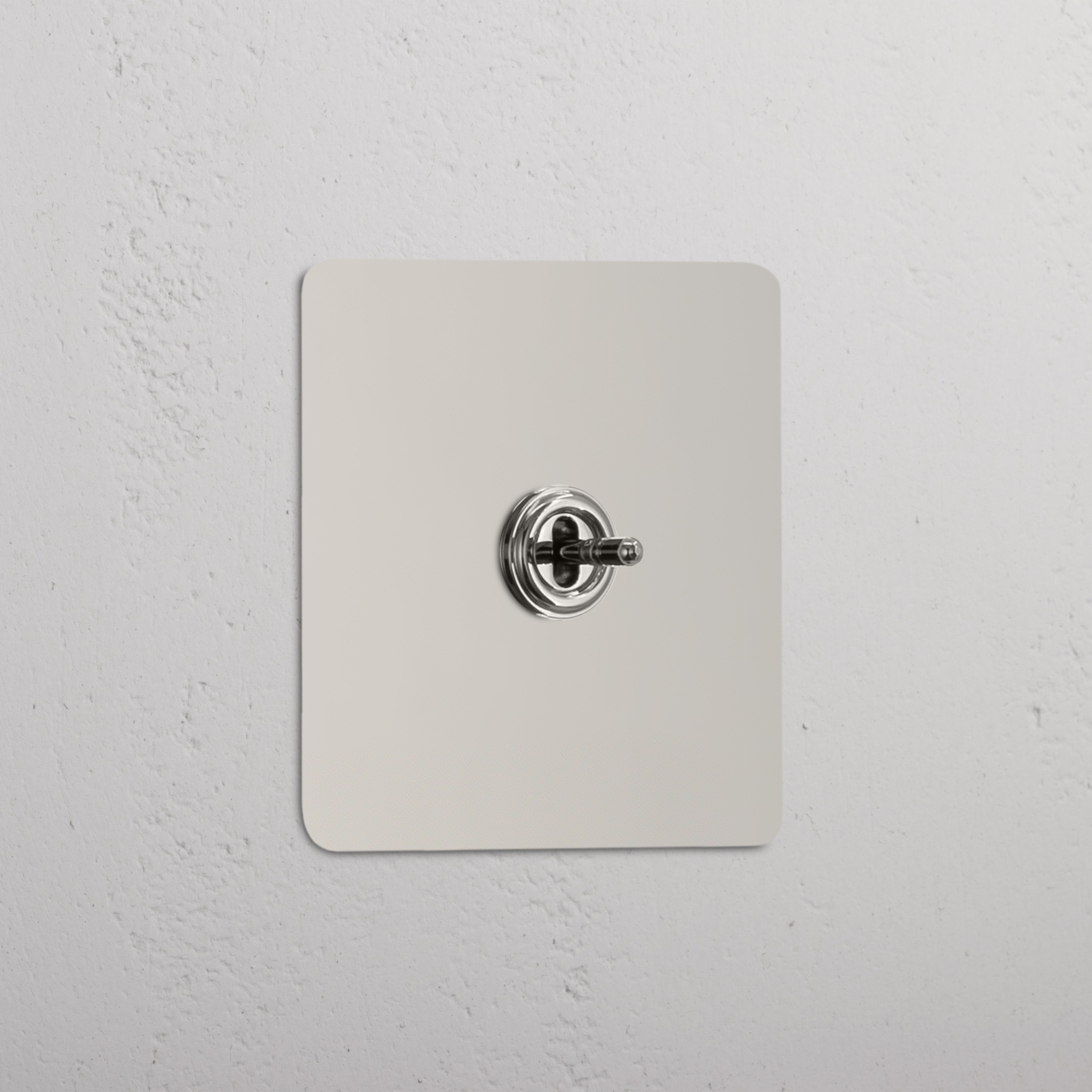 Kipphebelschalter mit Aus-Position in der Mitte: Schalter mit einem Kipphebel – Poliertes Nickel (Cent)