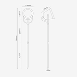 Cambridge Gartenleuchte – Poliertes Nickel
