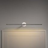 Taylor Bilderleuchte 580 mm in poliertem Nickel, eine Bilderleuchte, die Kunstwerke elegant beleuchtet.