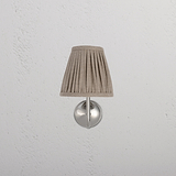 Kleine Wandleuchte Malvern natürliches Beige – Frontalaufnahme